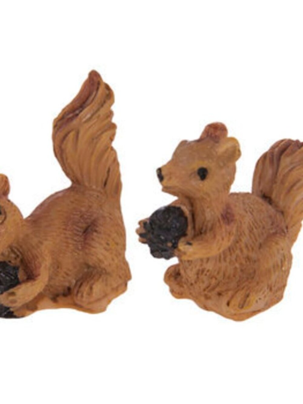 8 Mini Squirrels & Pinecones Autumn Fall Decorations Miniature Dollhouse Decor - Picture 4 of 4